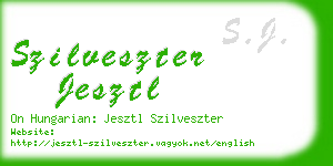 szilveszter jesztl business card